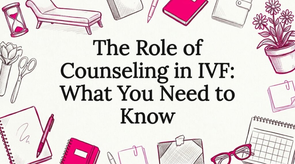 Decorative title card for IVF counseling article