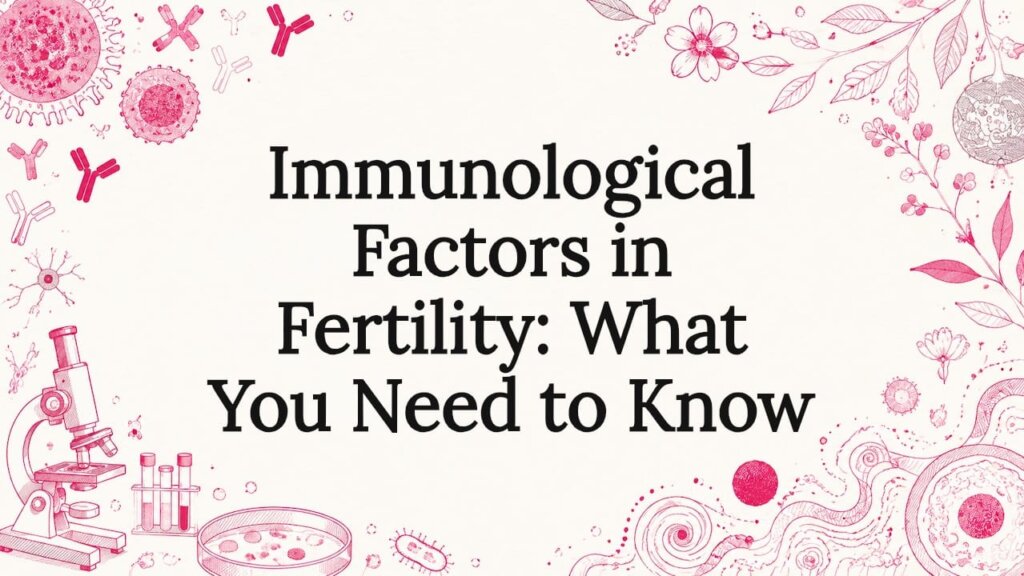 Decorative title card illustration for fertility article