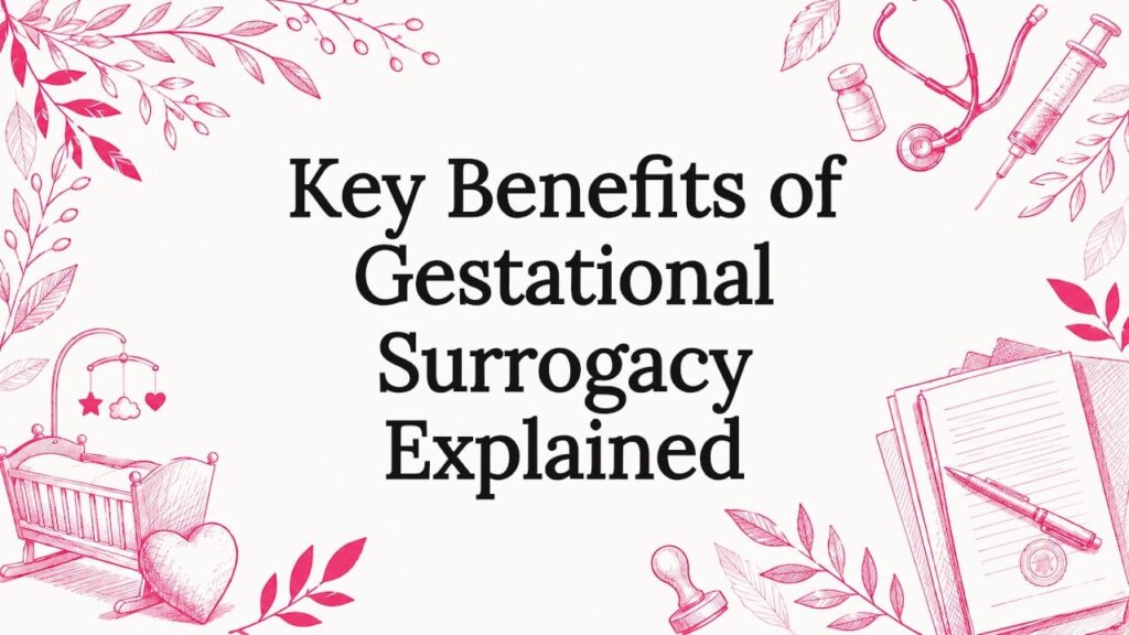 Decorative gestational surrogacy title card illustration