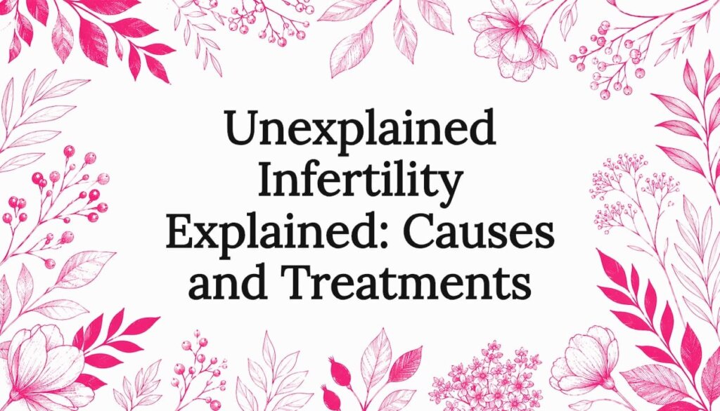 Decorative illustrated title card for infertility article