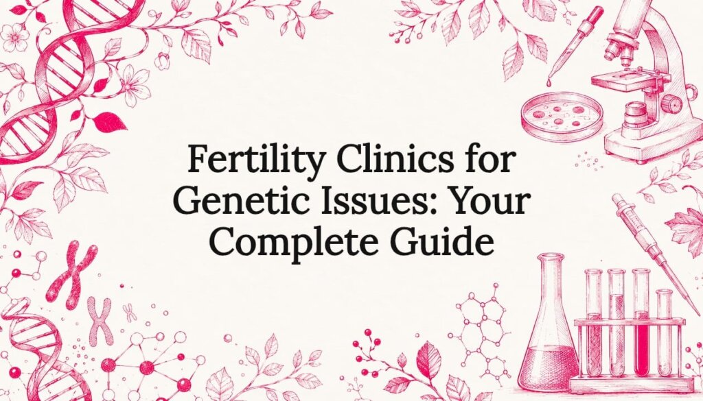 Decorative title card illustration for fertility genetics article