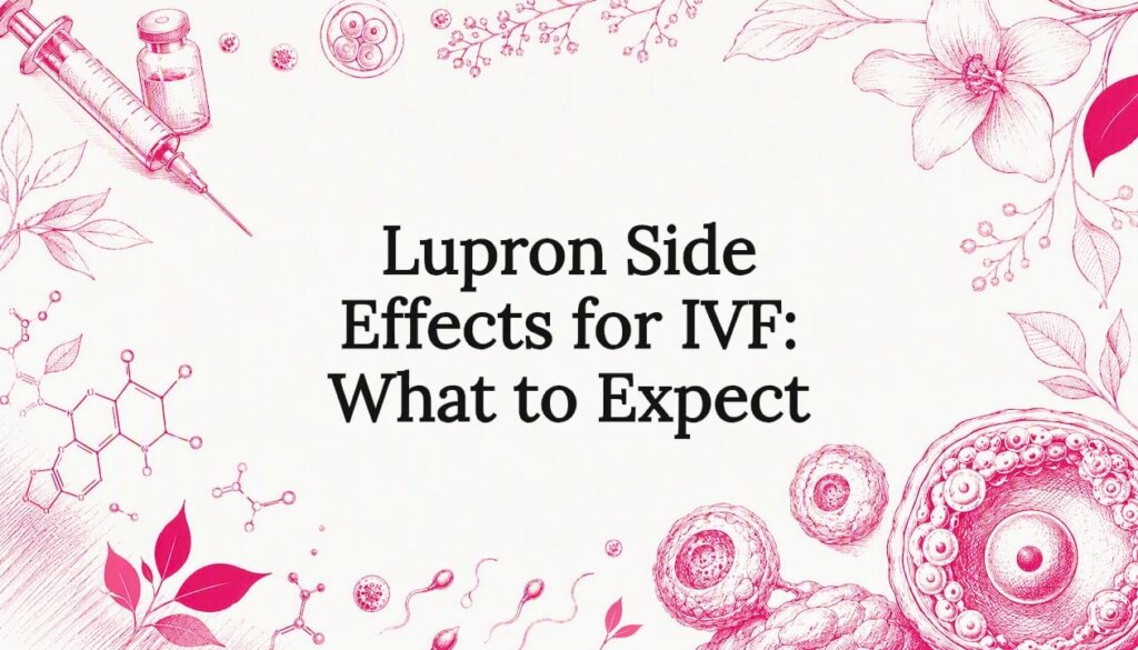 Decorative sketch illustration for IVF medication article