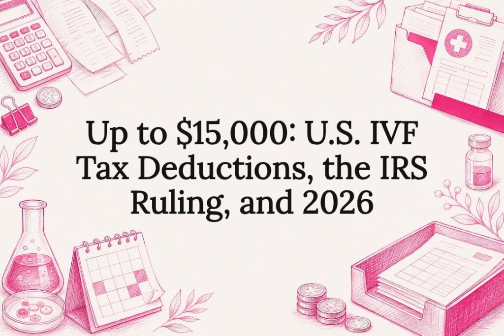 Decorative IVF tax deduction title card