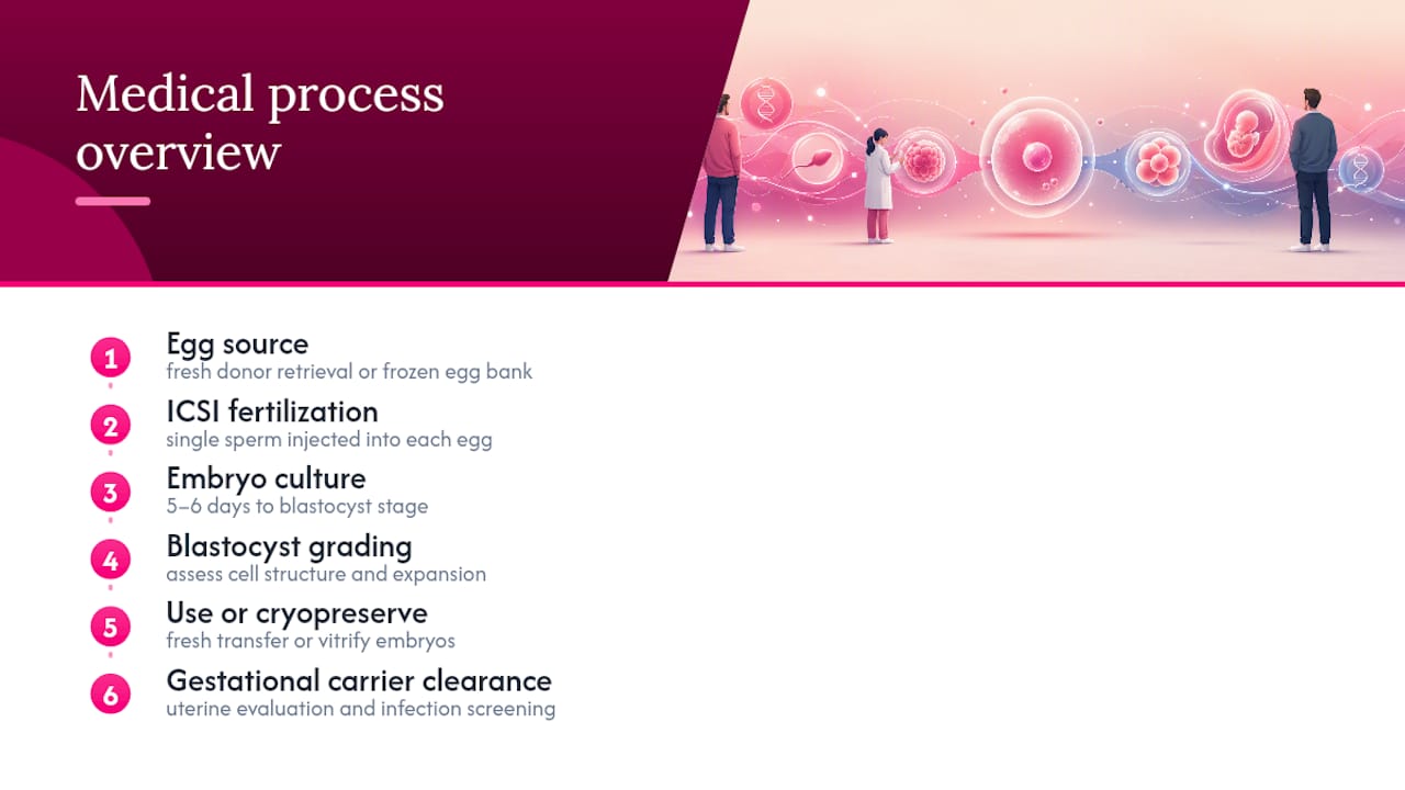 How Does the Medical Process Work for Two Dads? — overview diagram
