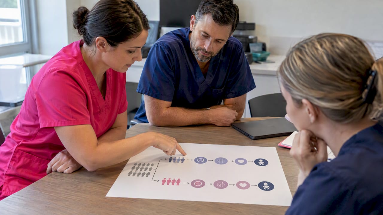 Balanced IVF trial comparison pathways