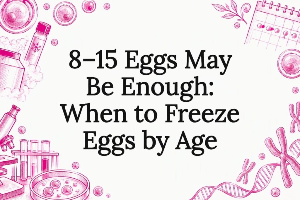 Decorative egg freezing article title card