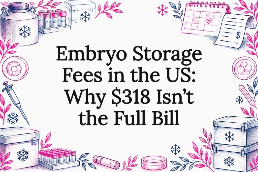 Hand-drawn embryo storage title card