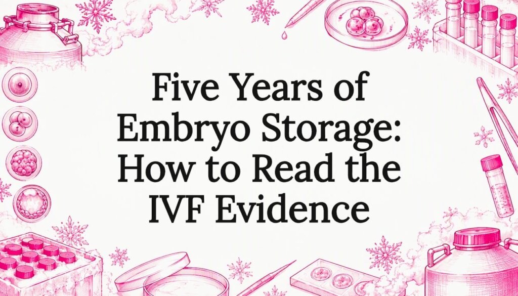 Hand-drawn embryo storage title card