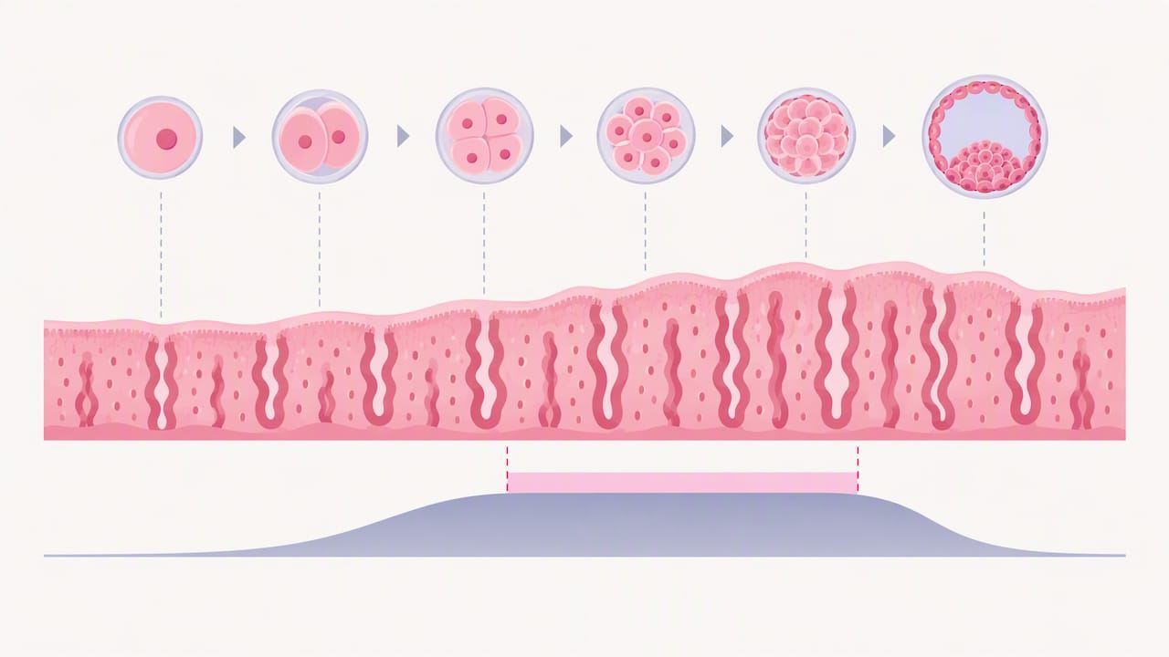 Embryo development aligned with uterine receptivity