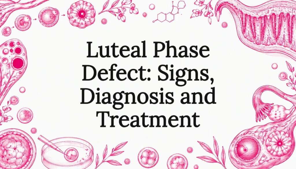 Luteal phase article title card illustration